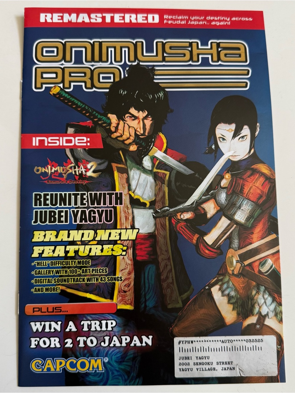Onimusha 2 Promo Magazine 2025 - Collectors Item - PS4 XBOX Switch PC